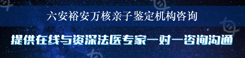 六安裕安万核亲子鉴定机构咨询